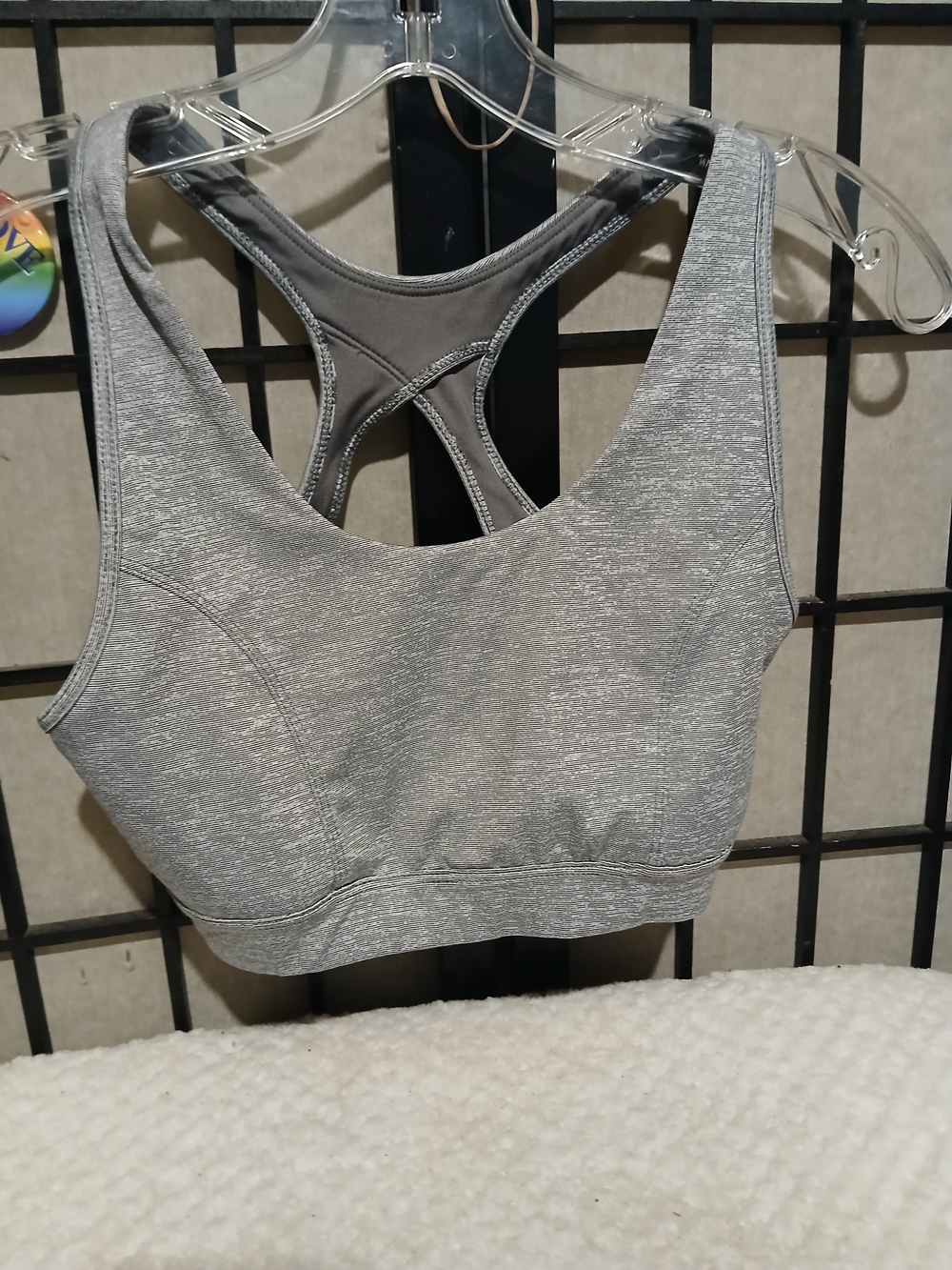 tek gear Light Heather Gray Racerback Sports Bra